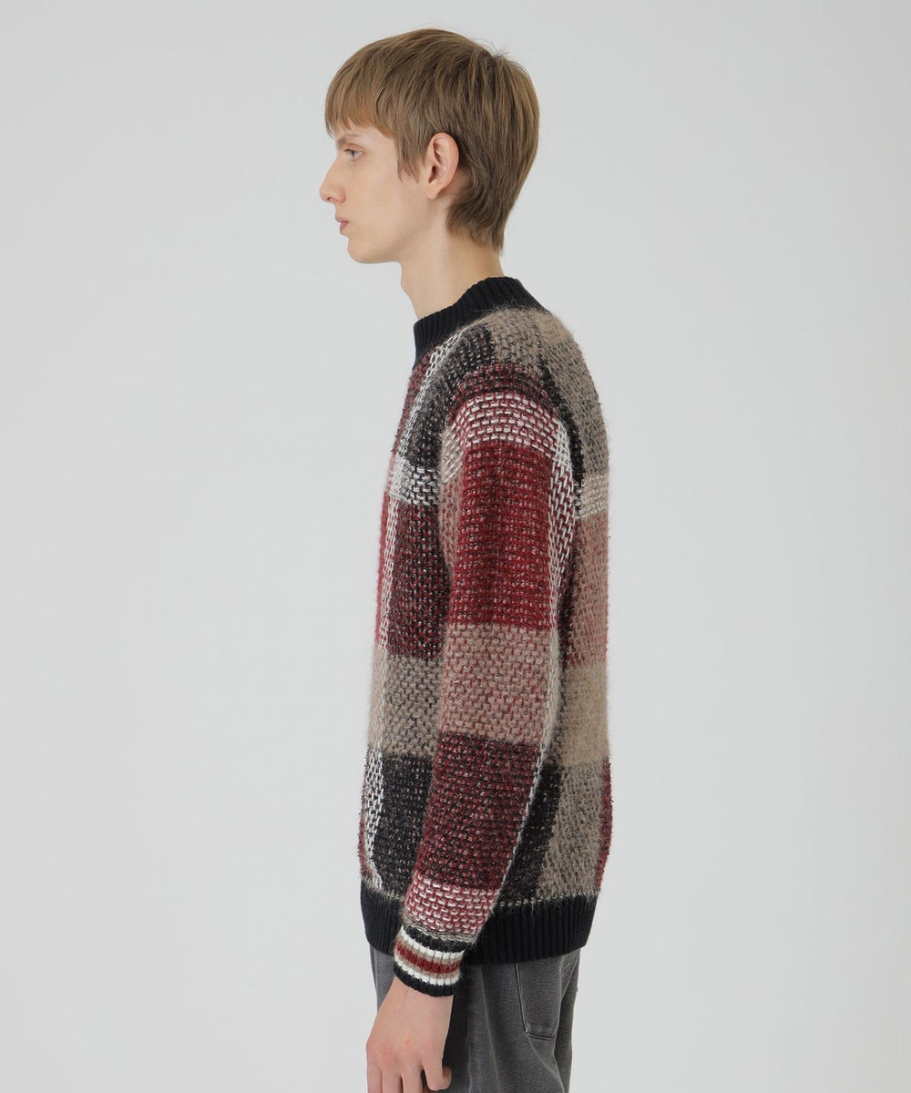 10th ANNIVERSARY】プレミアムクレストブリッジチェックニット（ニット