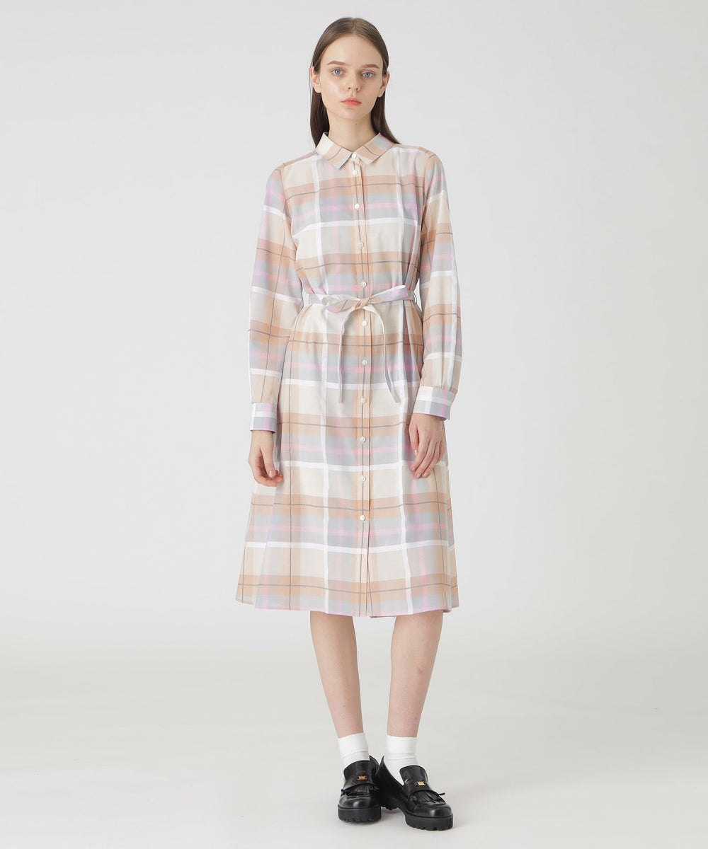 取扱店舗限定】クレストブリッジチェックシャドードビーシャツドレス