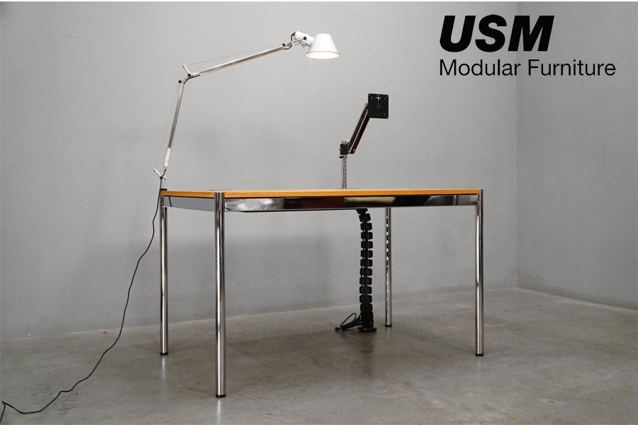 USM Haller system (ハラー) アドバンスデスク+TOLOMEO TAVOLO LED