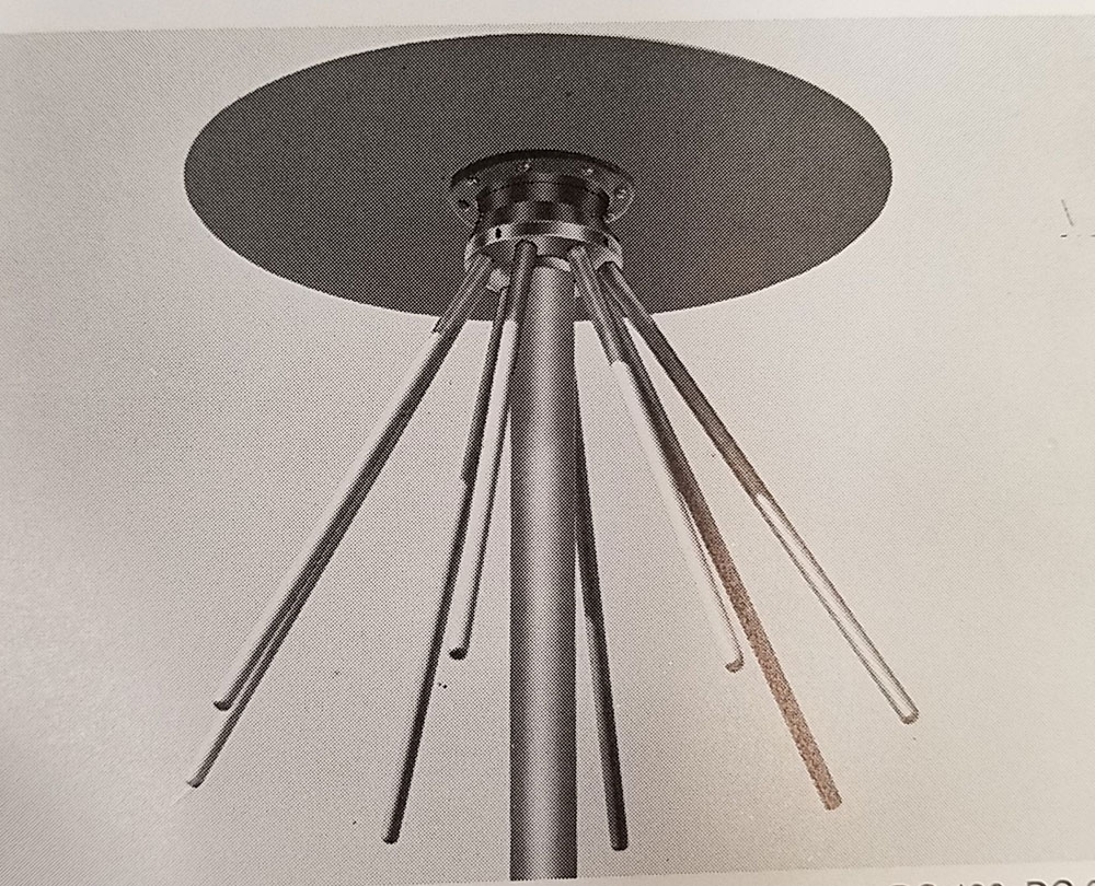 DC-2250 UHF Ground to Air Discone Antenna Omni 225-400 MHz