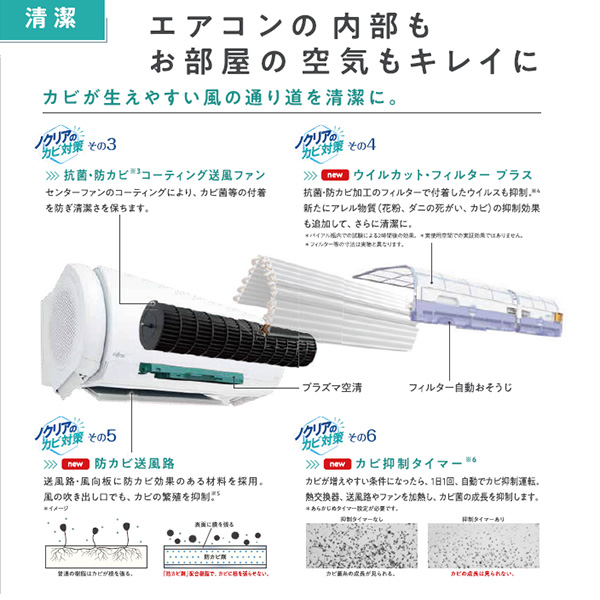 AS-Z563N2-W 富士通ゼネラル ルームエアコン nocria(ノクリア) Z