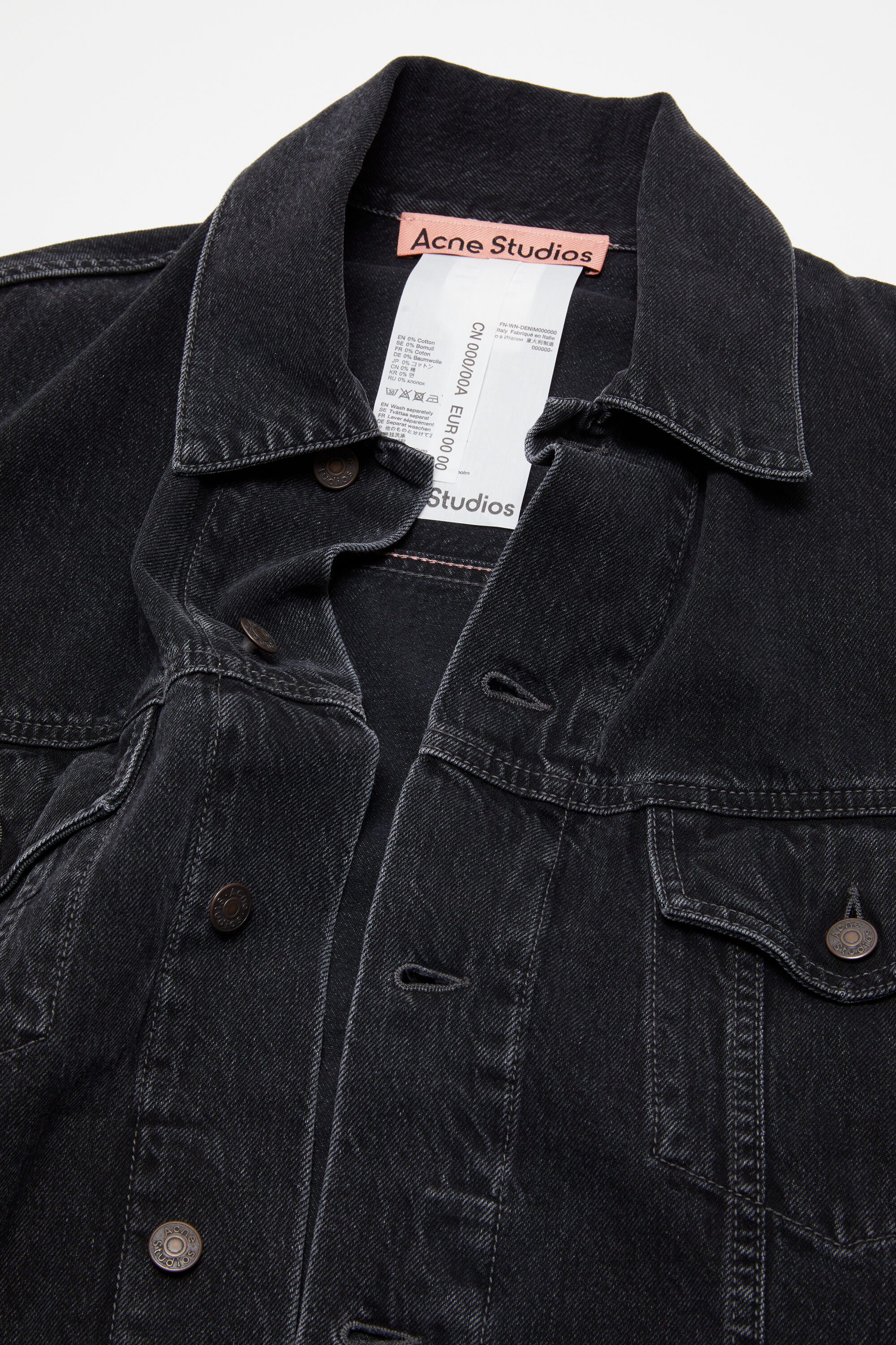 Acne Studios - Denim jacket - Relaxed fit - Black