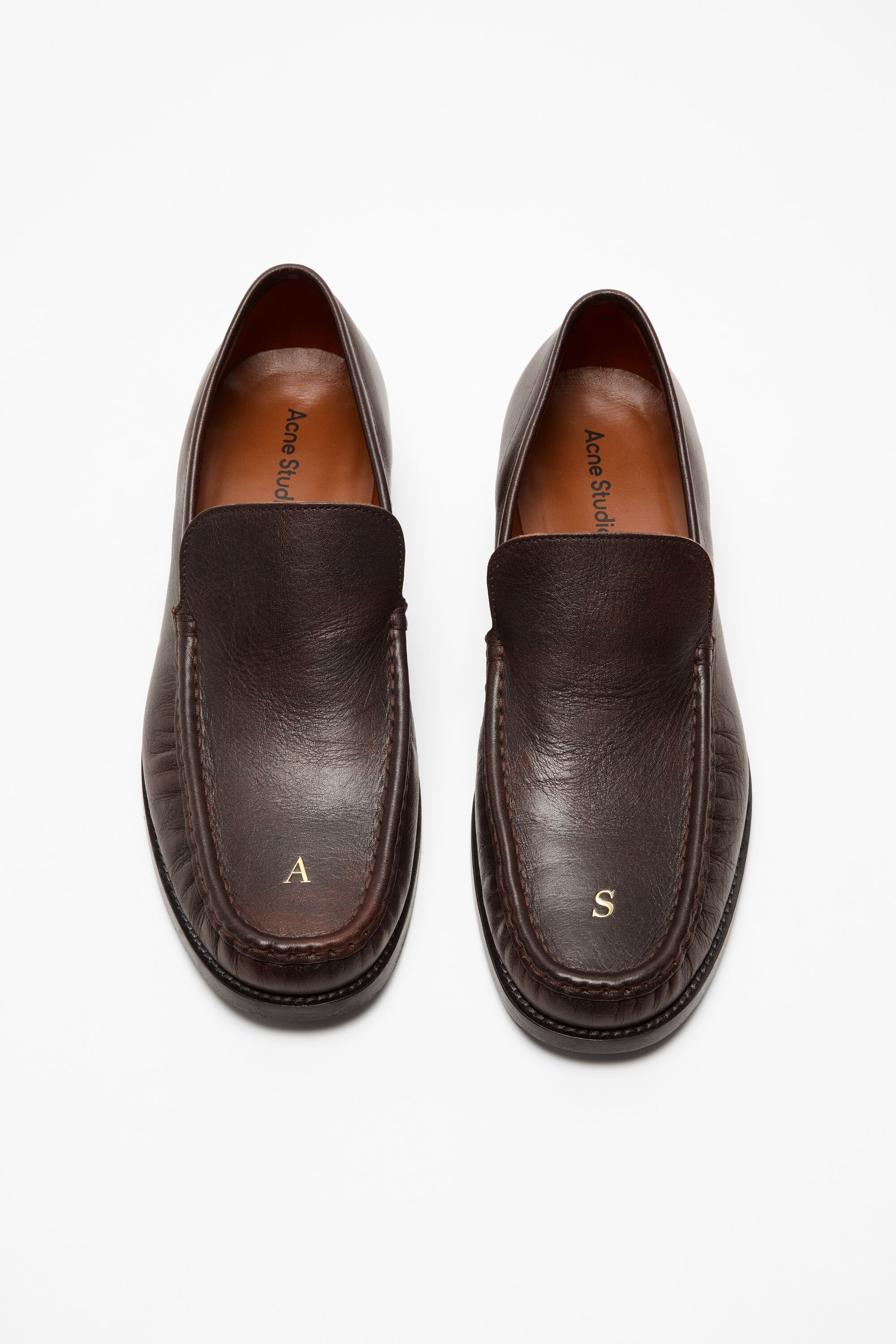 Acne Studios - Leather loafers - Brown