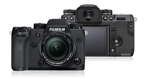 Fujifilm X-H1 24.3MP Mirrorless Camera Body with Power Booster