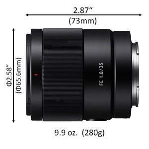 Sony FE 35mm f/1.8 Lens for Sony E SEL35F18F - Adorama