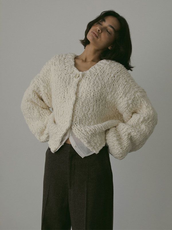 ETRE TOKYO - 2wayハンドニットカーディガン | OFF WHITE | ADDICT WEB