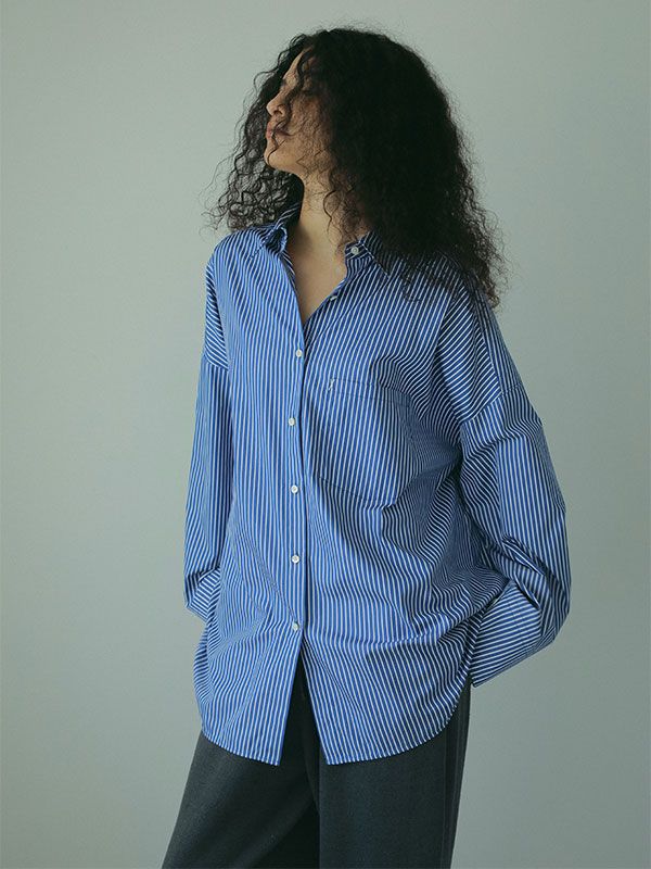 ETRE TOKYO - オーバーサイズボックスシャツ - BLUE | ADDICT WEB SHOP