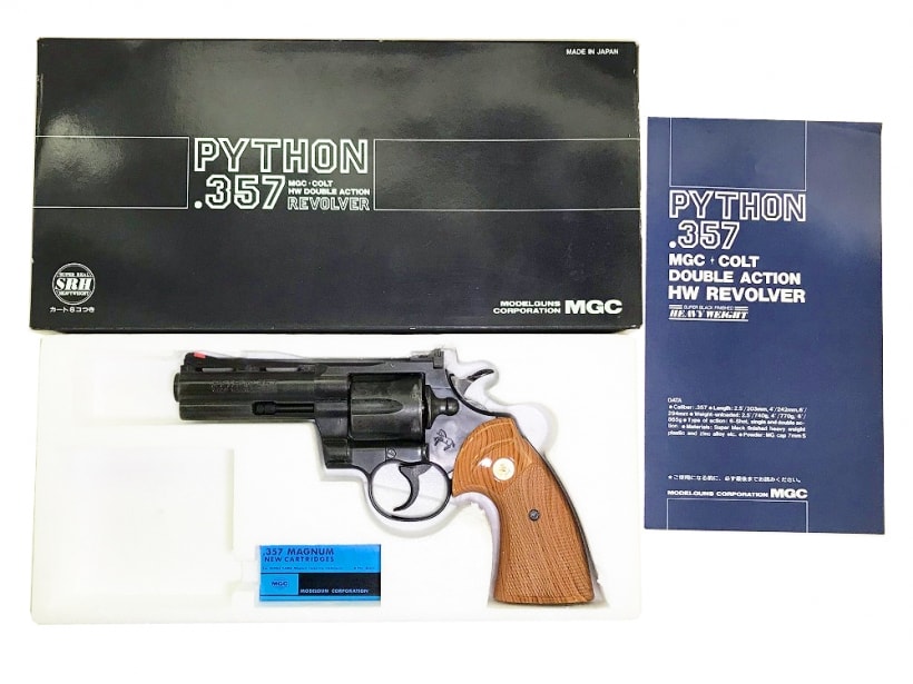 MGC] コルトパイソン 357マグナム 4インチ スーパーリアルHW/SRH 発火