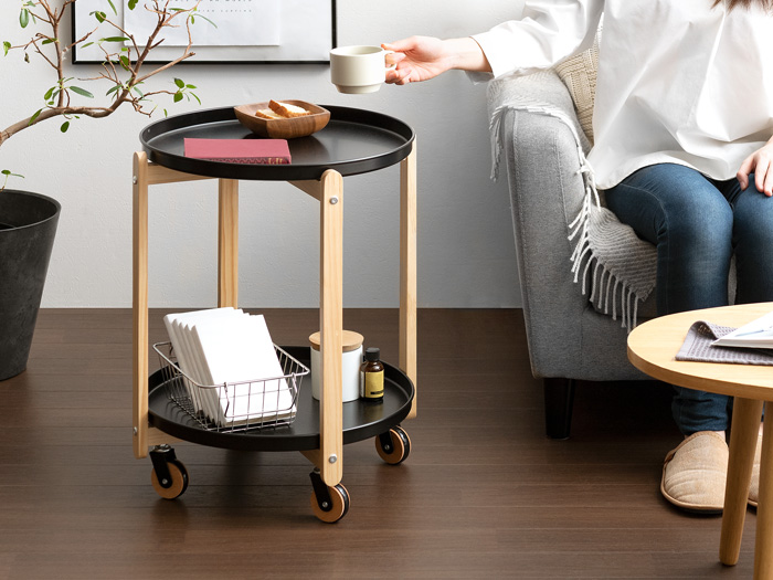 サイドテーブルマルチワゴン porone(ポロネ) | 家具・インテリア通販