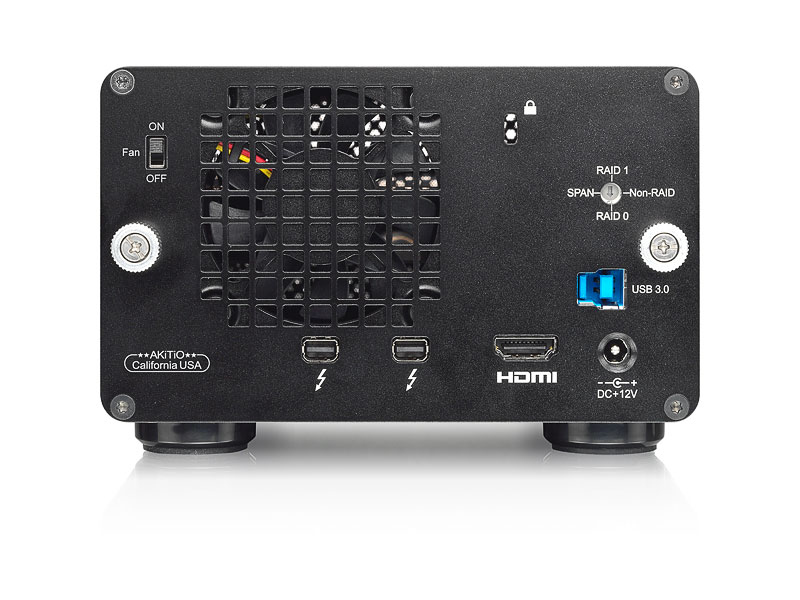 AKiTiO Thunder2 Duo Pro - RAID Storage with Thunderbolt 2 and USB