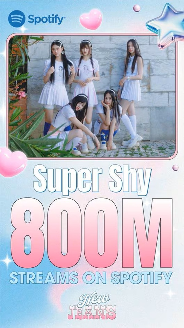 NewJeans hits 800 million streams with 