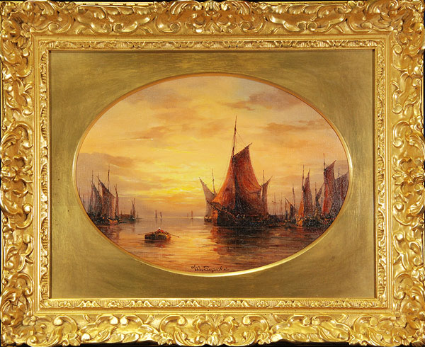 鈴木政輝 「船だまり」 油彩4号｜【Arts Ship】のむら画廊