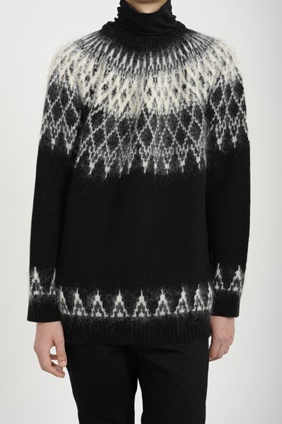 LAD MUSICIAN CREW NECK PULLOVER KNIT NORDIC 2214-042 「Area」