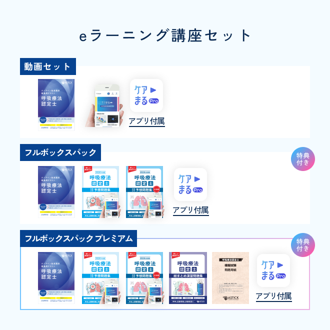 2026年度版呼吸療法認定士フルボックスパック プレミアム | アステッキ
