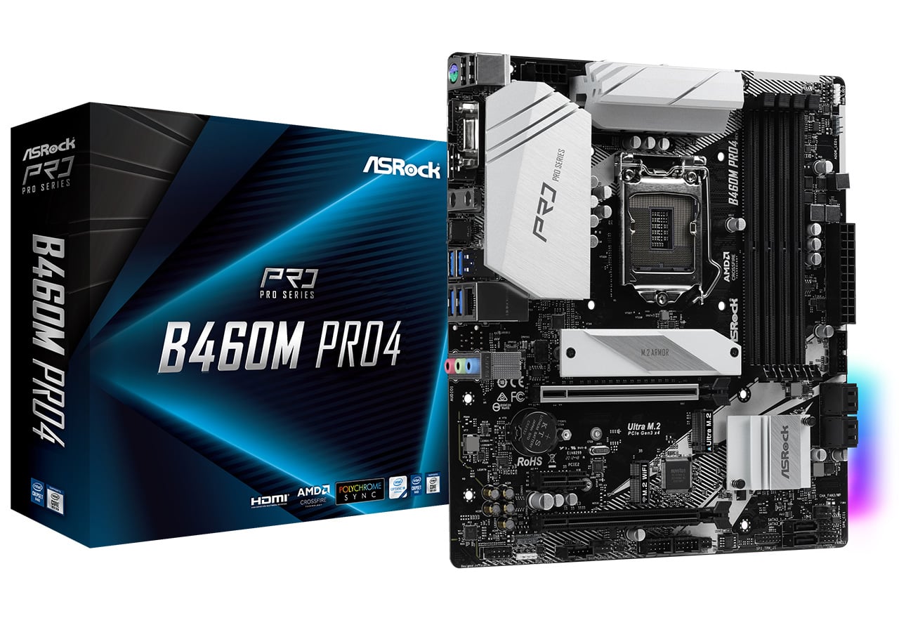 B460M Pro4 | ASRock マザーボード Intel B460チップセット | 株式会社