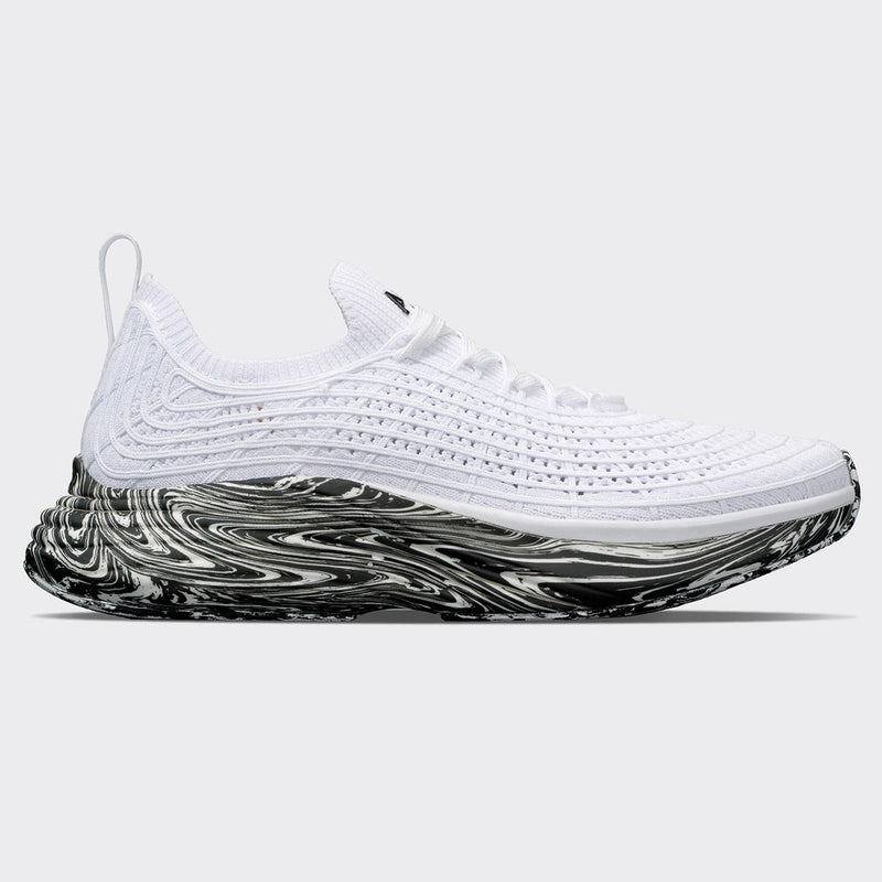 Men's TechLoom Zipline White / Black / Marble | APL Shoes