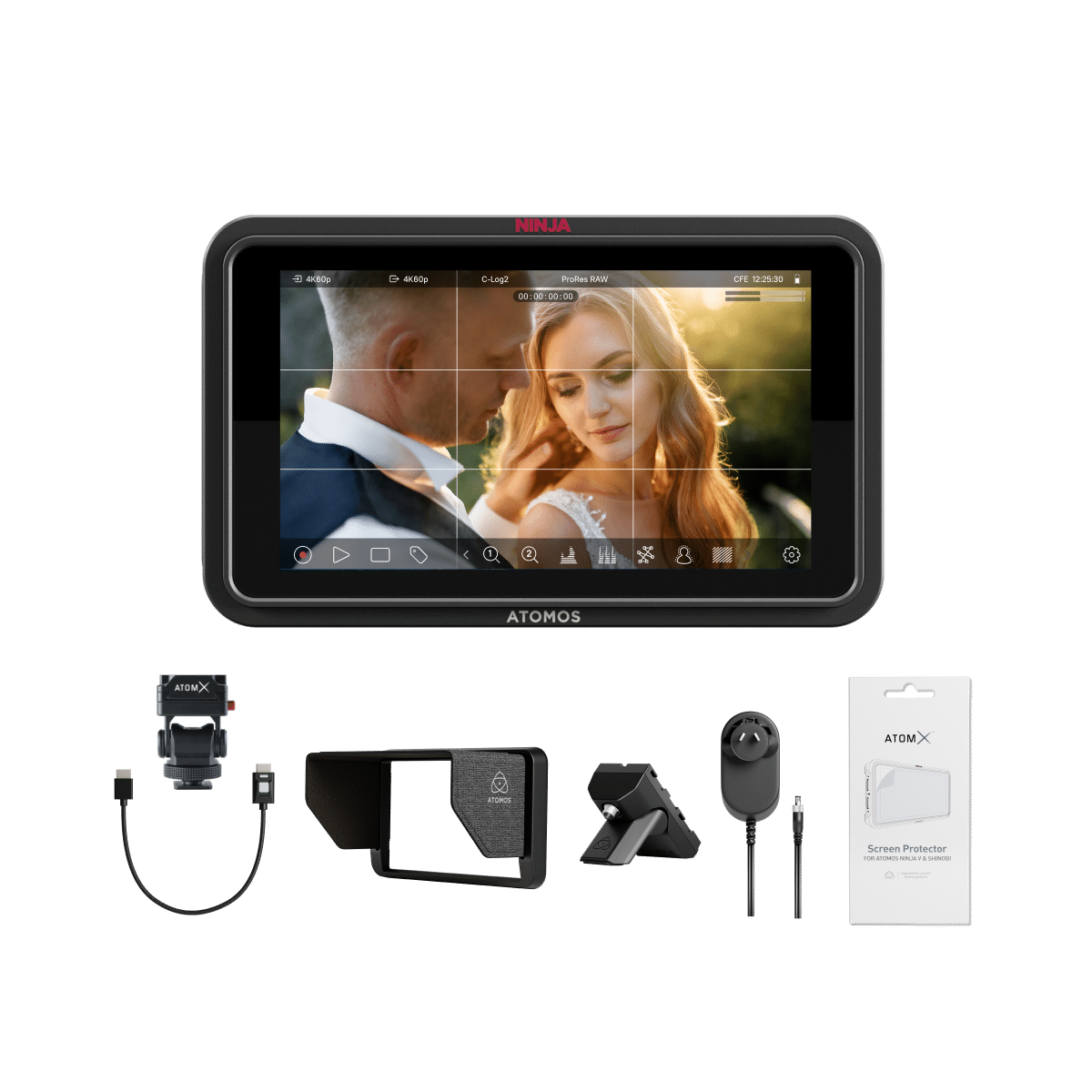 Ninja TX GO 5″ Monitor-Recorder + Accessory Kit | Atomos