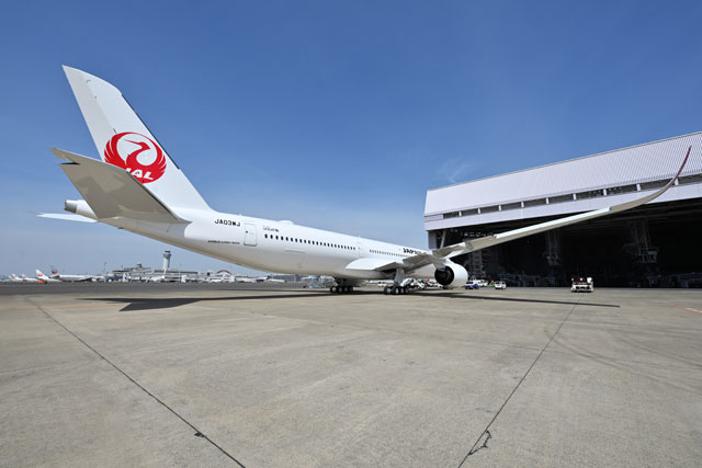 JAL A350-1000、3号機が羽田到着 3機体制でダラス4/17就航へ