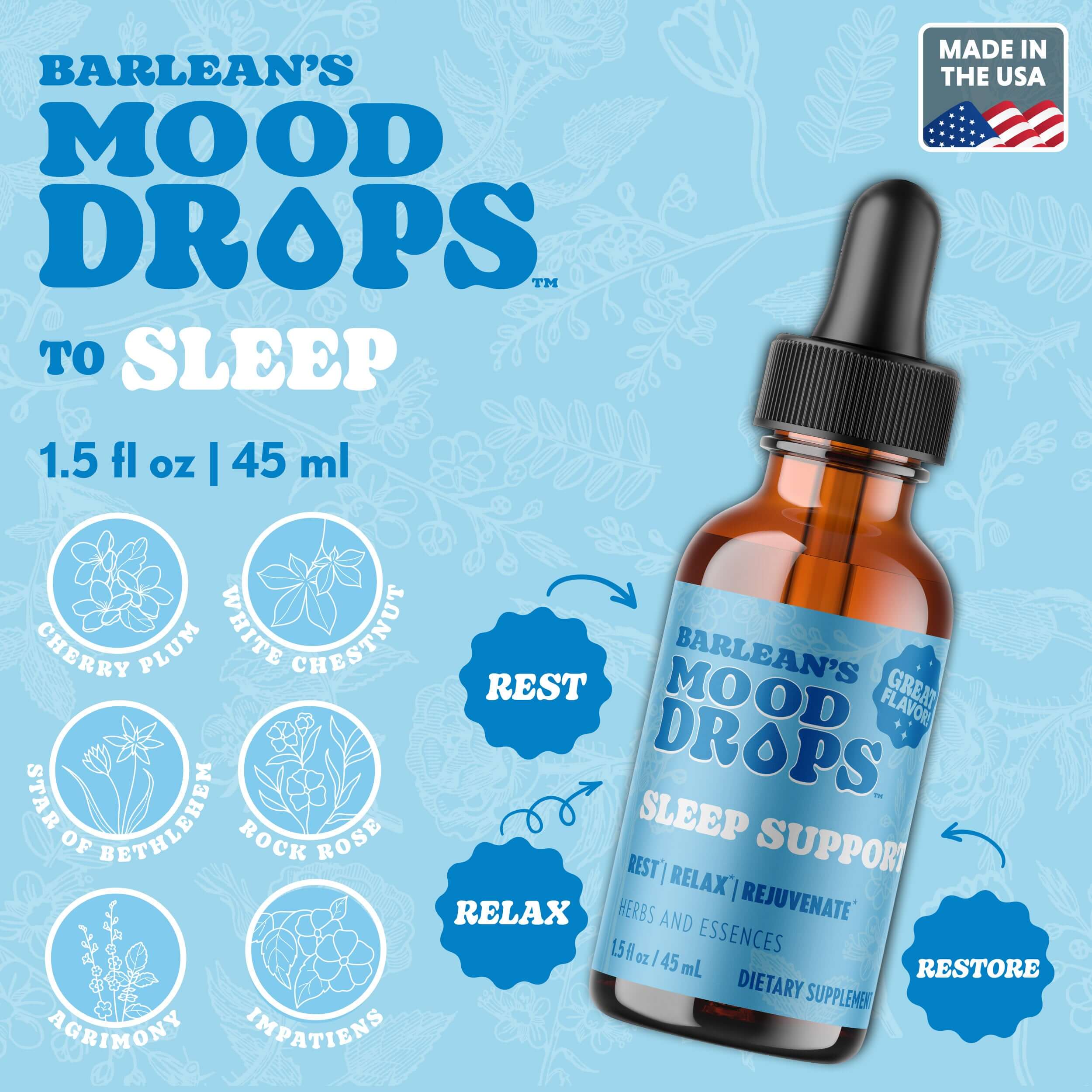 Sleep Support Mood Drops | Support Relaxation & Tranquility