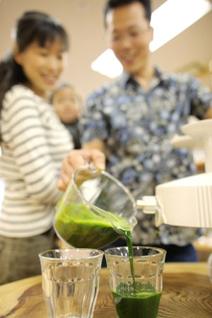 グリーンパワージューサー」コールドプレス・低速圧搾ツインギア