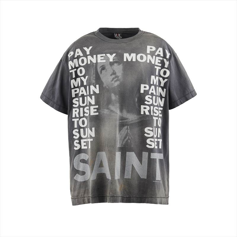 SAINT Mxxxxxx Pay money To my Pain PTP_SS TEE STAY REAL Black
