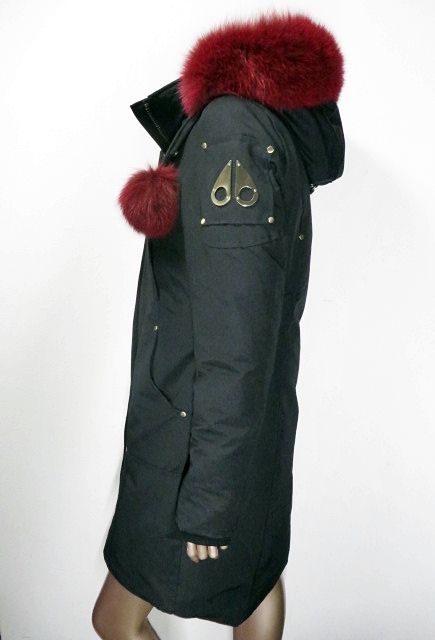 MOOSE KNUCKLES ムースナックルズ コート ブラック ファー レッド