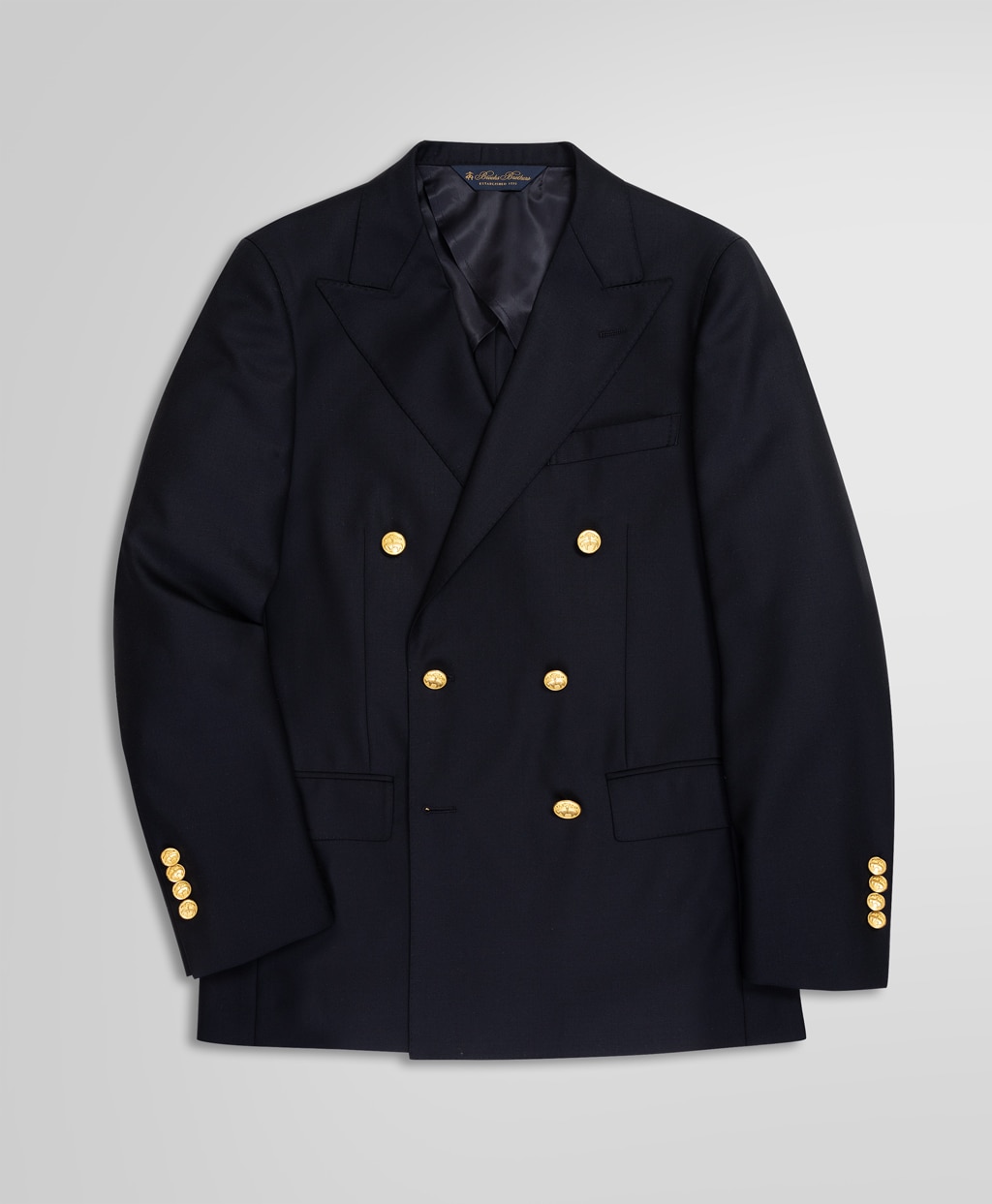 ミラクルクリンプウール ダブル6釦 ブレザー Classic | Brooks