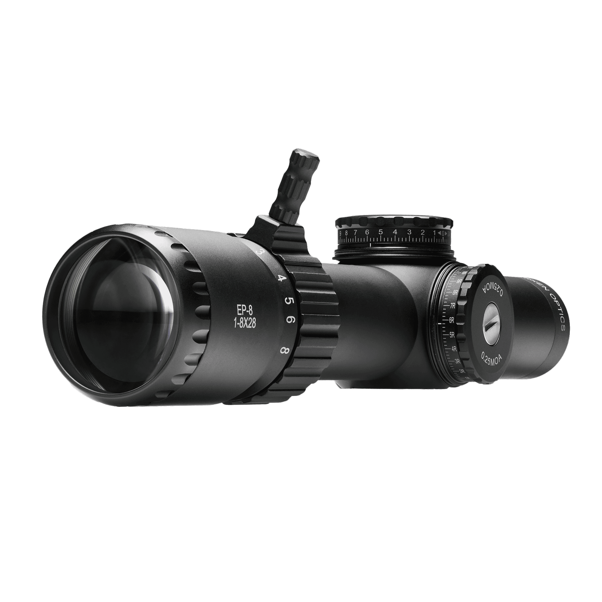 Arken Optics EP-8 1-8x28 LPVO FFP KLBOX Reticle – 34mm Tube Rifle