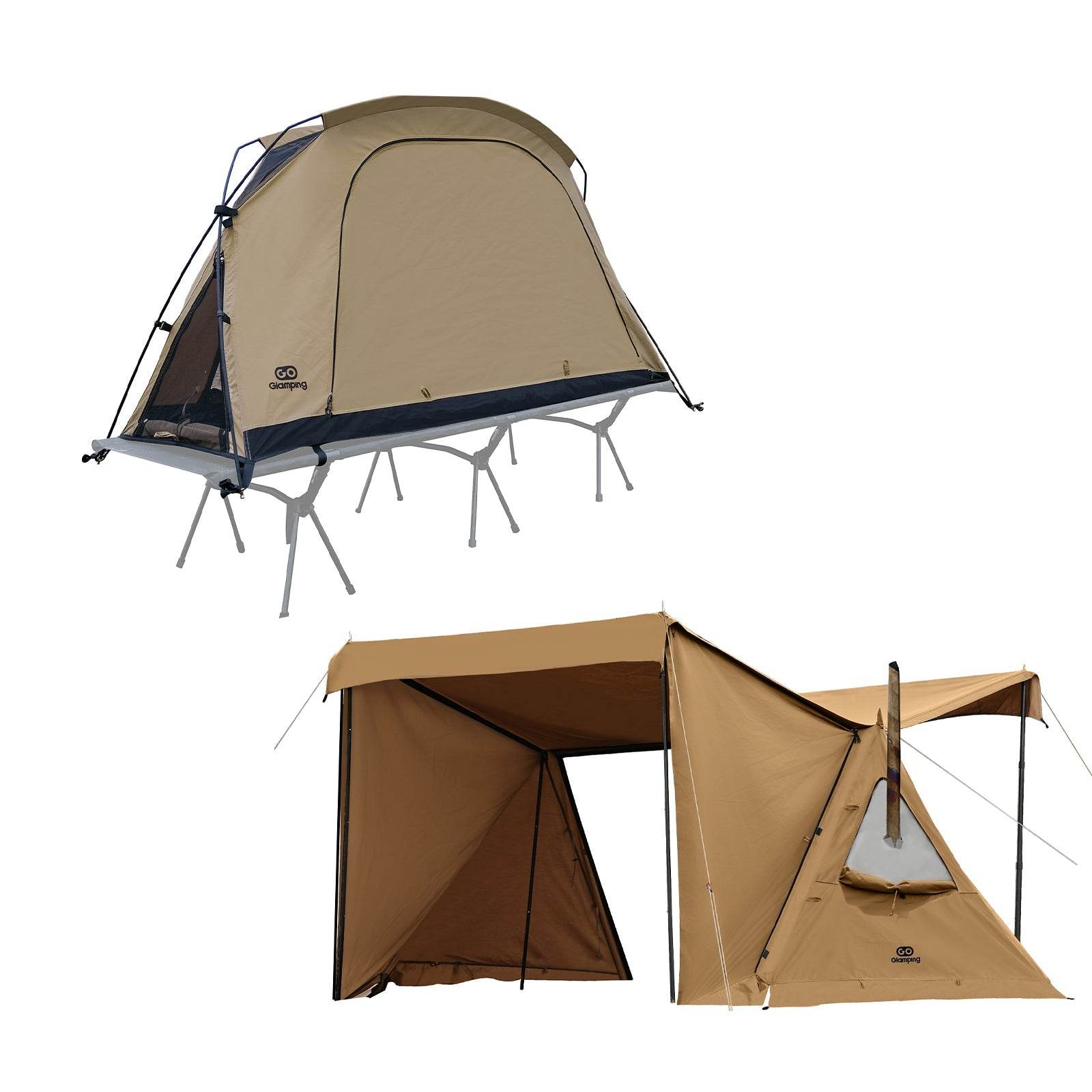 GOGlamping SKY EYE CT 自立式 コットテント TC & フライシート[テント
