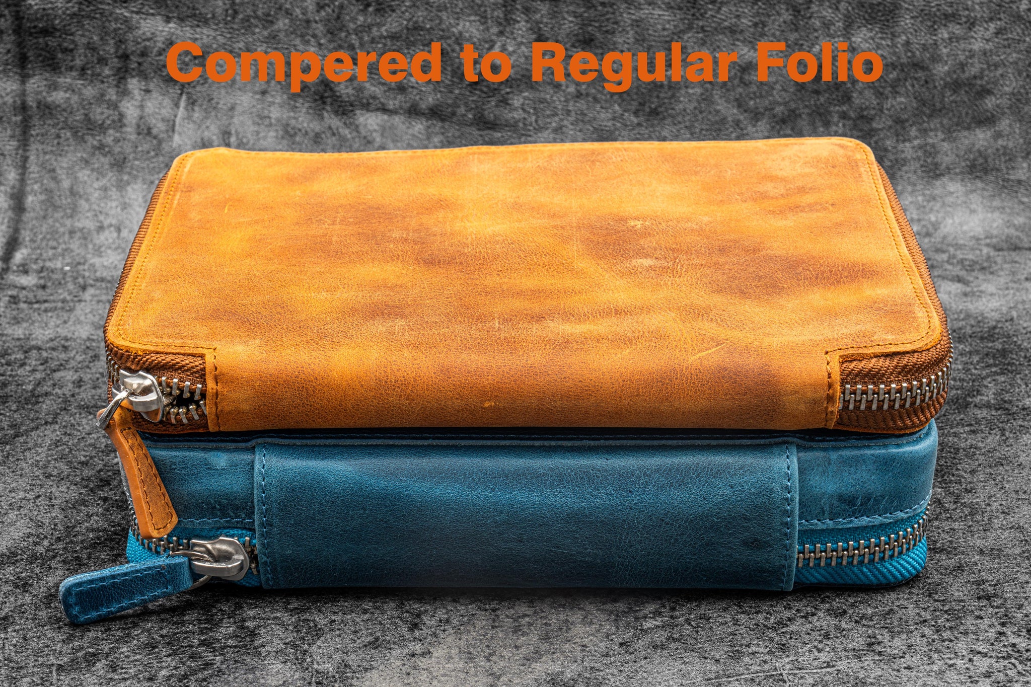 Ocean Blue Expansi Wide A5 Zip Folio for Bulkier Setups | Galen