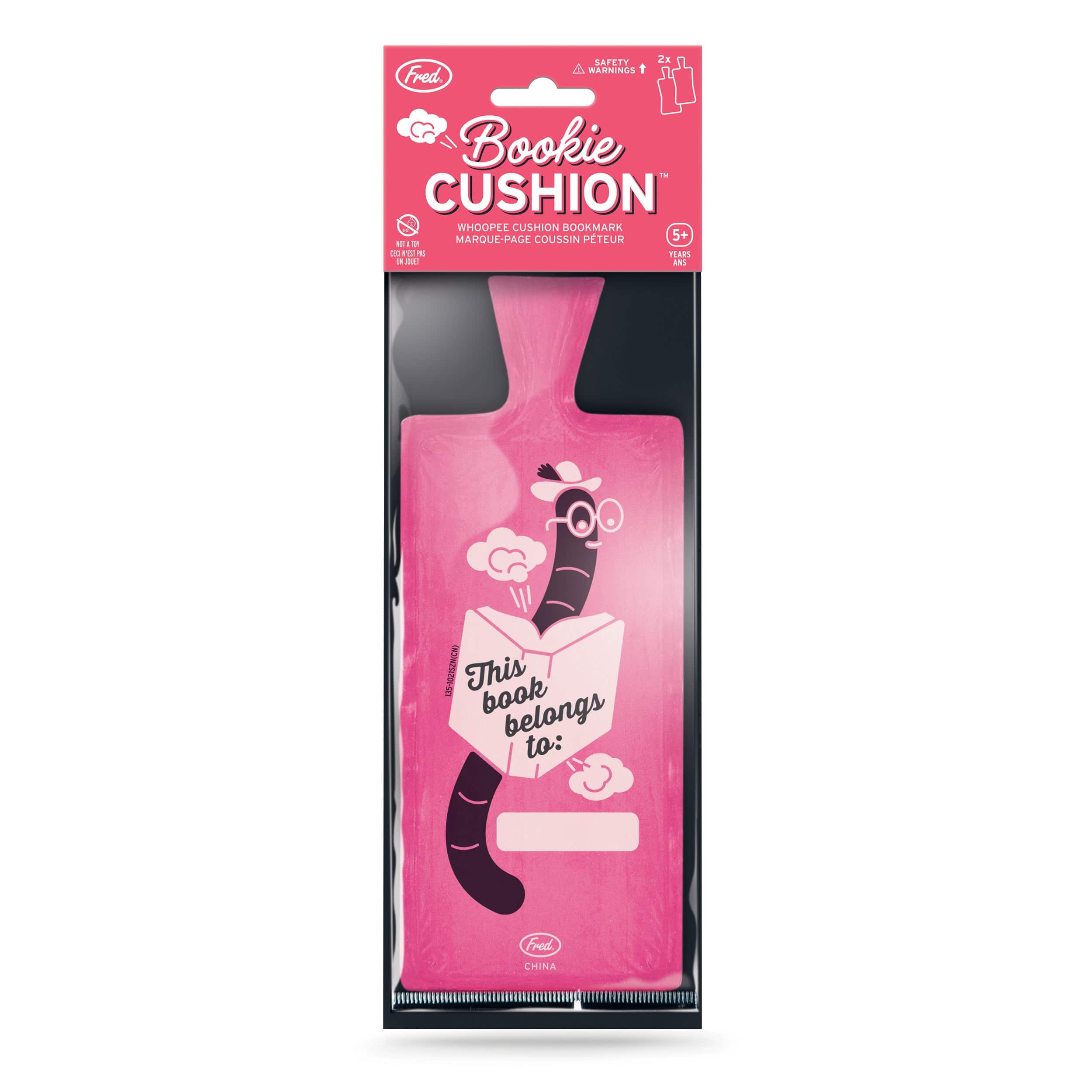 BOOKIE CUSHION – Set of 2 - Whoopee Cushion Bookmarks