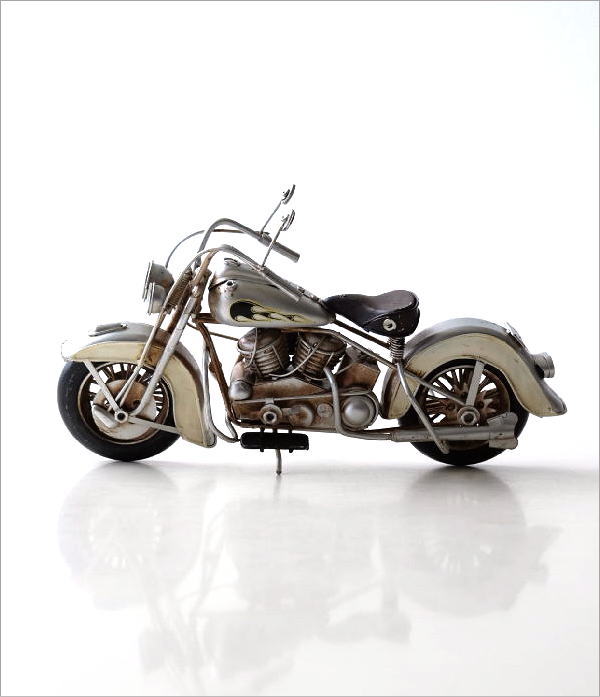 置物 オブジェ バイク おもちゃ アンティーク調 おしゃれ レトロ