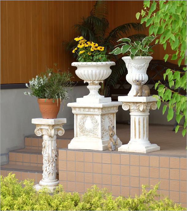 プランター 鉢 ガーデニング おしゃれ ワイド ガーデン コラム ロココ