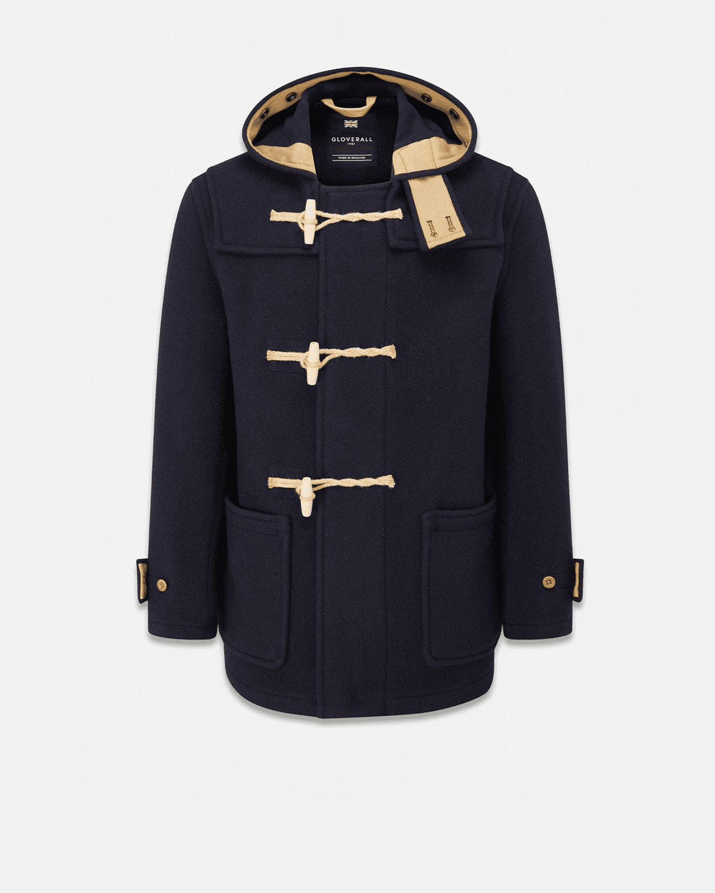 Men's Mid-Length Monty Duffle Coat Navy - Gloverall – Gloverall