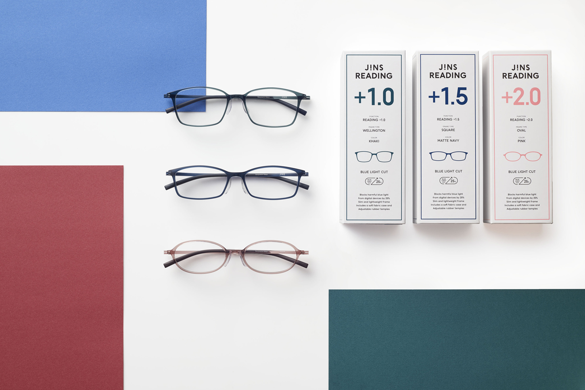 JINS（ジンズ）のブルーライトカット老眼鏡「JINS READING」が
