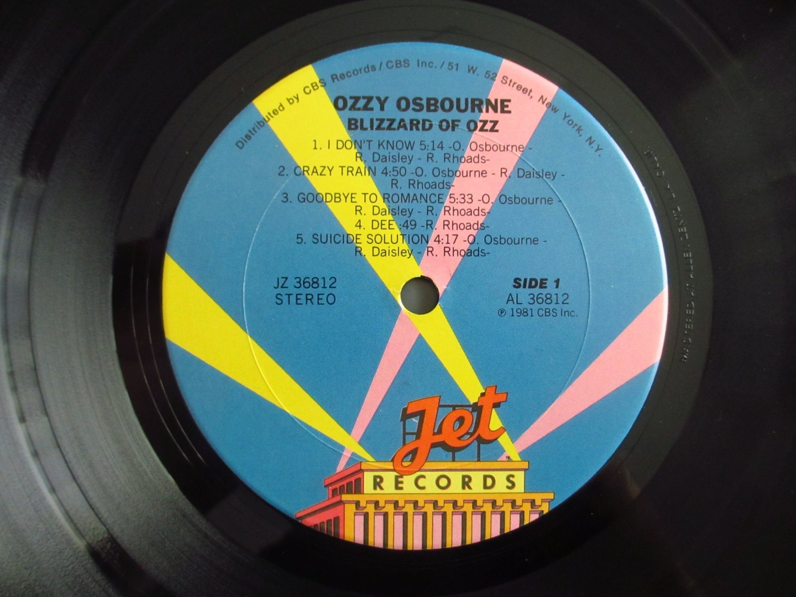 Ozzy Osbourne / Blizzard Of Ozz - Guitar Records