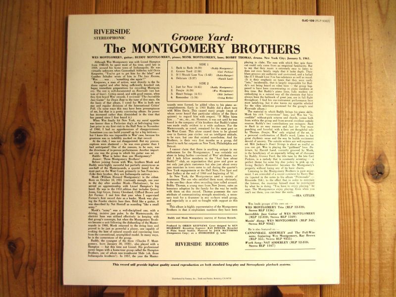 The Montgomery Brothers / Groove Yard - Guitar Records