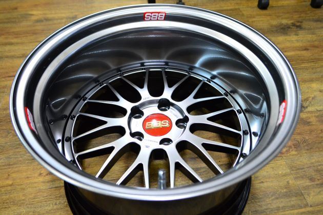 19インチのBBS LMを激深リム加工+リム/ディスクをDB仕様に塗装｜アルミ
