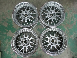 18インチワークVS-XXをリム交換で11j＋マットブラックカスタム塗装