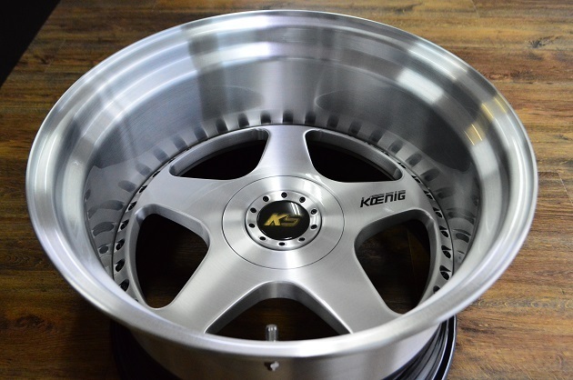 SSRケーニッヒをブラッシュド+ステップリム換装18→19インチ化｜アルミ