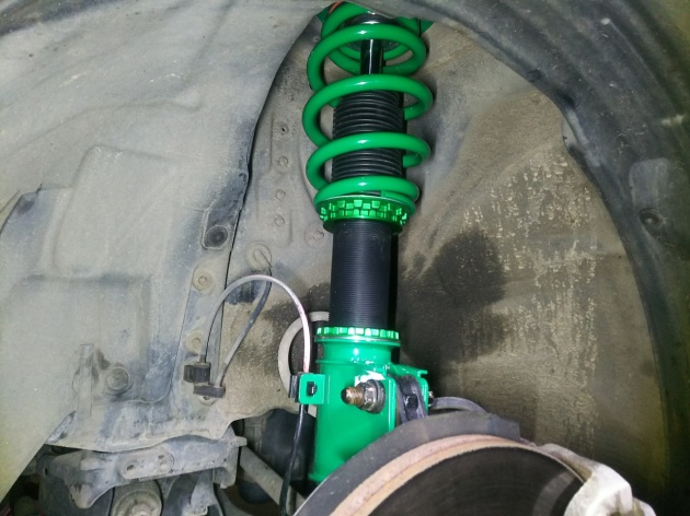 レガシィワゴン BR9 TEIN FLEX Z 車高調 取り付け！｜チューニング