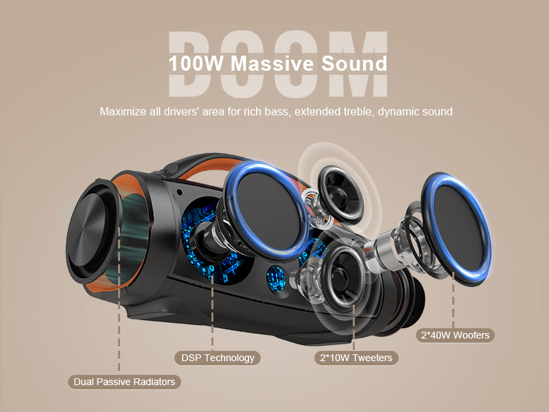 Doss Extreme Boom Pro Outdoor Bluetooth Speaker