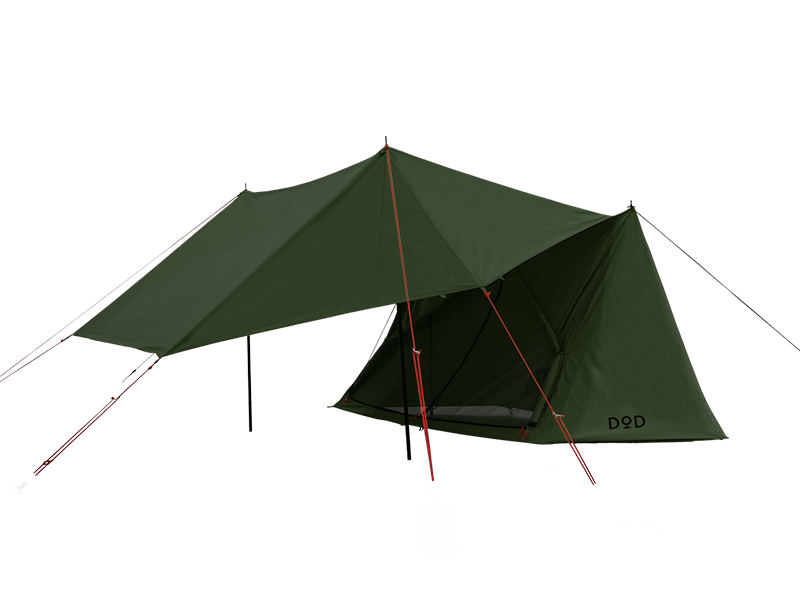 販売終了】パップフーテント2（カーキ） T2-670-KH - DOD（ディーオー