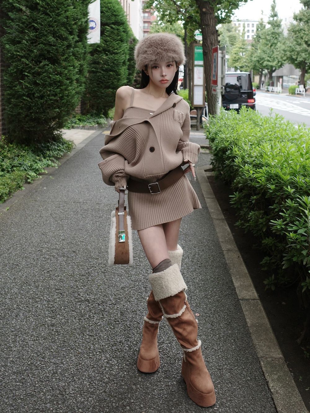 ローウエストデザインニットワンピース – Darich (ダーリッチ)