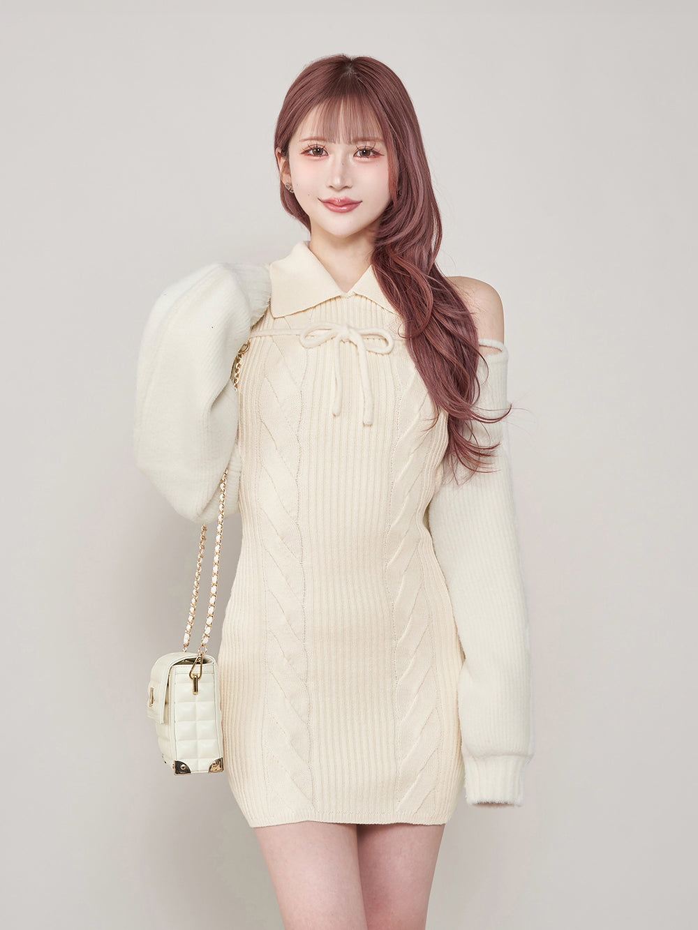 シャギーチェックミニワンピース – Darich (ダーリッチ)