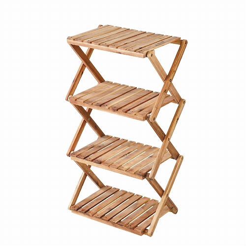 CSクラシックス 木製4段MOVEラック【460】 UP-2583 CAPTAIN STAG