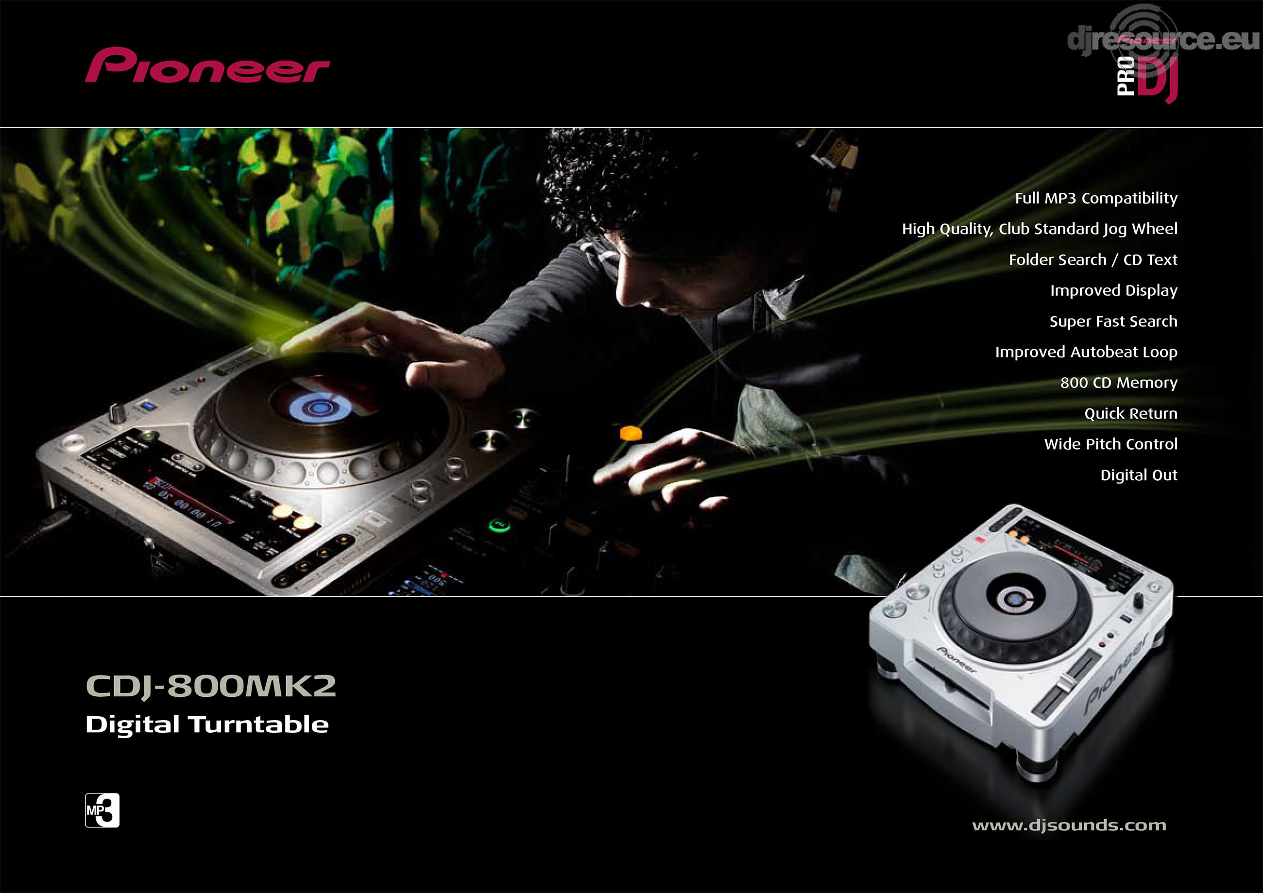 Pioneer DJ › CDJ-800MK2 › Player Tabletop - Gearbase | DJResource