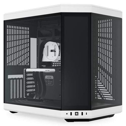 e-TREND｜HYTE Y60 Snow White [E-ATX ピラーレス式パノラマガラス搭載