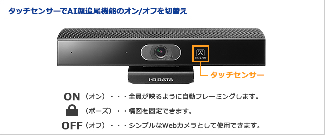 e-TREND｜アイ・オー・データ TC-MSC200 [AI顔追尾カメラ]