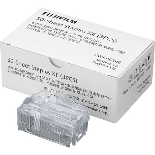 富士フイルムビジネスイノベーション ホチキス針 50枚用タイプXE（3PCS